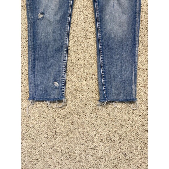 Buckle Black High-Rise Skinny Distressed Size 31 Raw Hem Fit No 53 - Picture 3 of 7